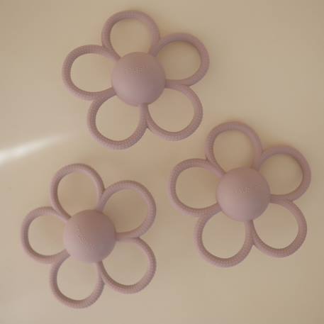 Jouet de dentition en silicone daisy Rose+Violet 12 - vertbaudet enfant 