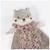 Doudou plat écureuil cherry fleurs Mauve 3 - vertbaudet enfant 