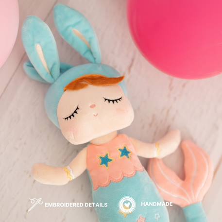Poupée en tissu enfant sirène lapine Light blue 5 - vertbaudet enfant 