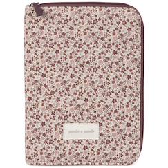 Puériculture-Protège carnet de santé cherry fleurs