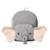 Sac à dos éléphant en coton doux Grey 1 - vertbaudet enfant 