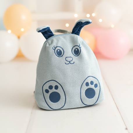 Sac à dos lapin en coton doux Grey 3 - vertbaudet enfant 
