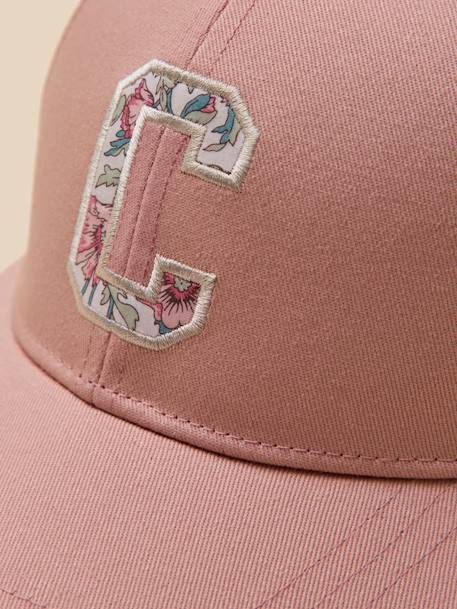 Casquette c en tissu liberty fille Ecru+Rose 6 - vertbaudet enfant 
