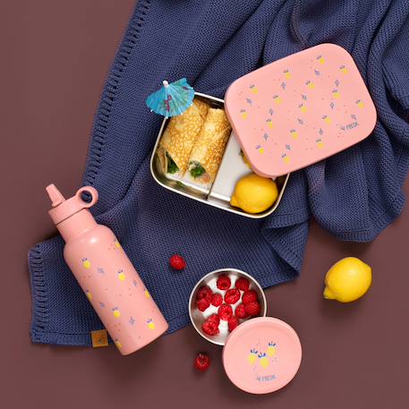 Lunch box summer fruit Rose, jaune, bleu 4 - vertbaudet enfant 