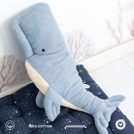 Lot 2 animaux océans en tissu doux Beige and light blue 4 - vertbaudet enfant 