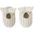 Chaussons avec ailes d'ange gaze de coton rayé galet (0-6 mois) Beige, blanc 1 - vertbaudet enfant 
