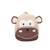 Sac à dos chimpanzé en coton doux Light and dark brown 1 - vertbaudet enfant 