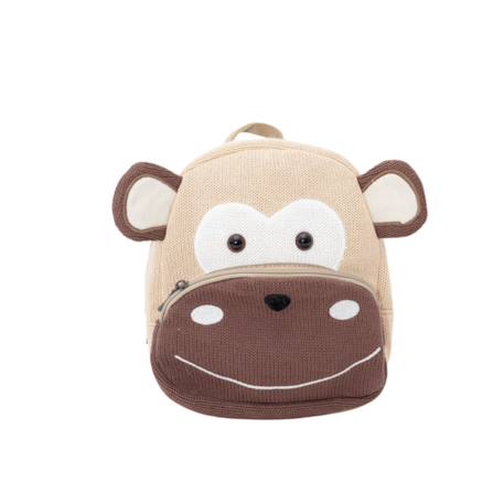 Garçon-Accessoires-Sac à dos chimpanzé en coton doux