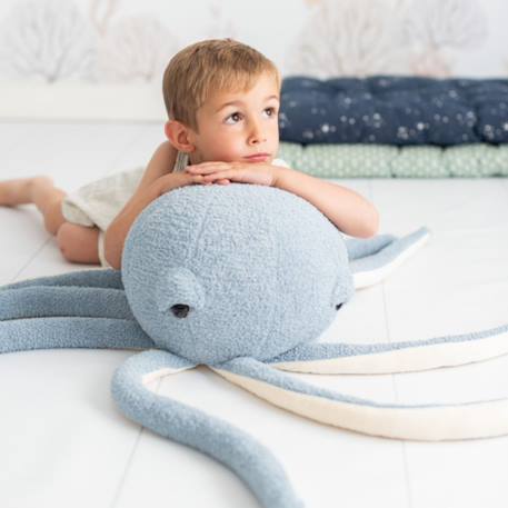 Lot 4 animaux océan pieuvre + béluga + poissons Blue, grey and white 3 - vertbaudet enfant 