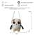 Sac bandoulière pingouin en coton doux White and black 6 - vertbaudet enfant 