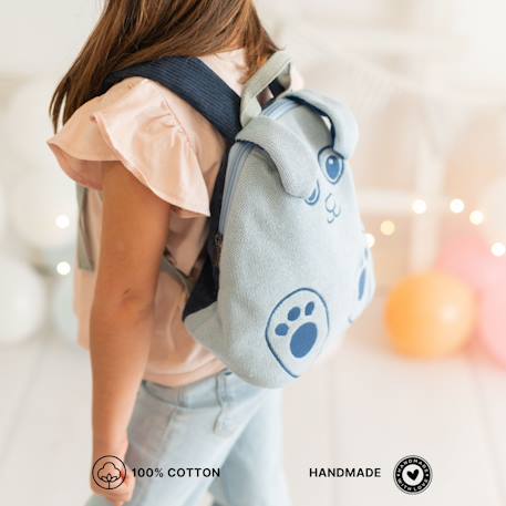 Sac à dos lapin en coton doux Grey 4 - vertbaudet enfant 