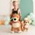 Lot 2 peluches chiens coton Brown 2 - vertbaudet enfant 