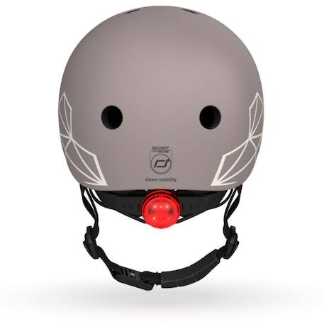 Casque brown lines xxs (45-51 cm) Gris, noir, blanc 2 - vertbaudet enfant 