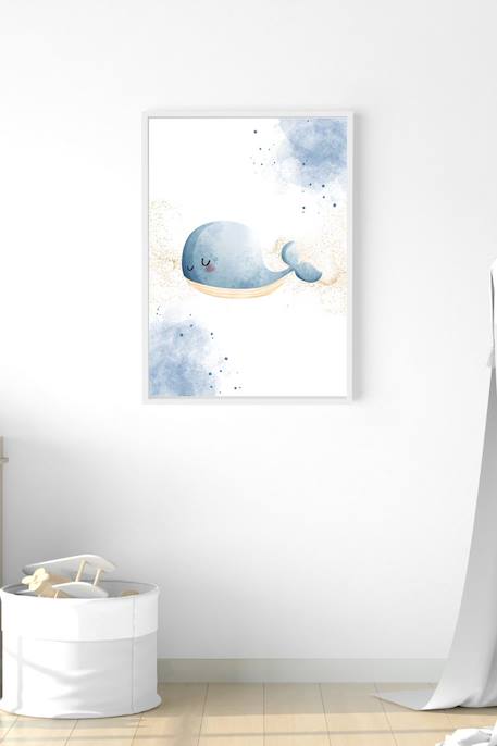Cadre mural enfant baleine douce Multi coloured 3 - vertbaudet enfant 