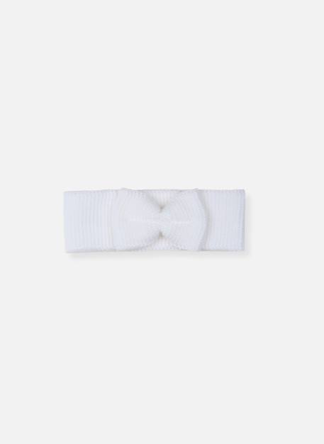 Bandeau avec nœud pour bébé Blanc+Marine+Pétunia+Rose layette 1 - vertbaudet enfant 