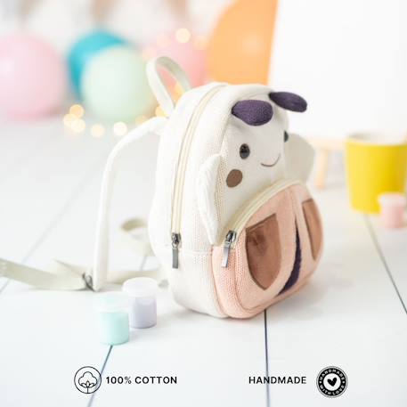 Sac à dos coccinelle en coton doux White and pink 4 - vertbaudet enfant 
