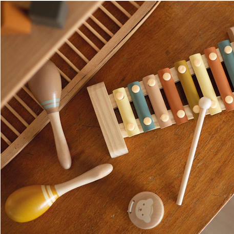 Coffret musical en bois pour bébé Multicolore 6 - vertbaudet enfant 