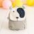 Sac à dos chien en coton doux Grey and white-black 3 - vertbaudet enfant 