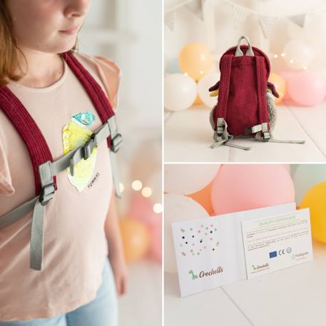 Sac à dos araignée en coton doux Grey 5 - vertbaudet enfant 