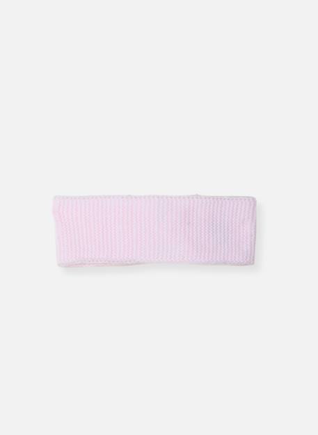 Bandeau avec nœud pour bébé Blanc+Marine+Pétunia+Rose layette 8 - vertbaudet enfant 