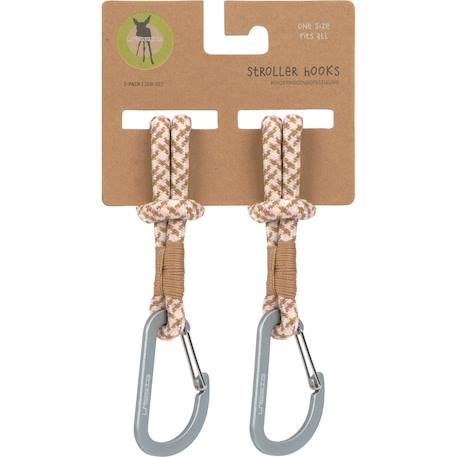 Lot de 2 crochets attaches poussettes Beige 4 - vertbaudet enfant 