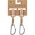 Lot de 2 crochets attaches poussettes Beige 4 - vertbaudet enfant 