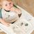 Bavoir silicone dotti bleu Bleu+Rose+Sable 10 - vertbaudet enfant 