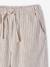 Pantalon large fille fluide rayé beige 6 - vertbaudet enfant 