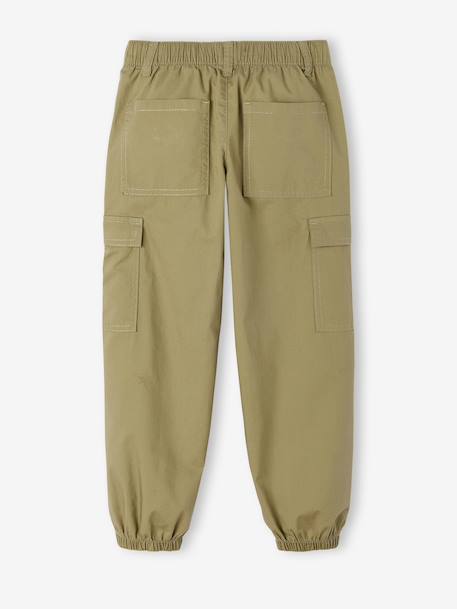 Pantalon cargo léger beige+olive 10 - vertbaudet enfant 