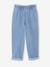 Pantalon paperbag denim bleu clair+bleu moyen 2 - vertbaudet enfant 