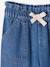 Pantalon paperbag denim bleu clair+bleu moyen 7 - vertbaudet enfant 