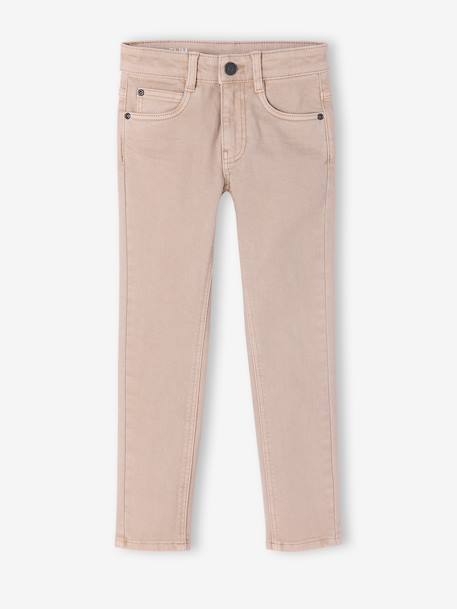 Slim garçon couleur morphologique FIN argile+beige+bleu nuit+noir+tomette+vert émeraude 1 - vertbaudet enfant 