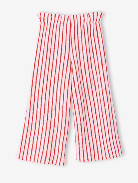 Legging large rayé en maille rayé bleu+rayé rouge 11 - vertbaudet enfant 