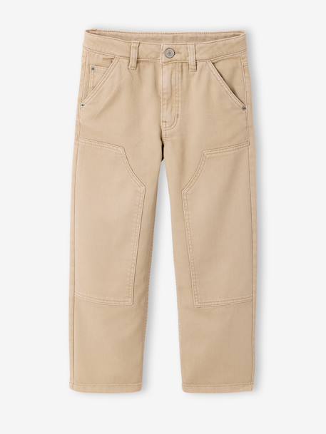 Pantalon droit garçon argile 1 - vertbaudet enfant 