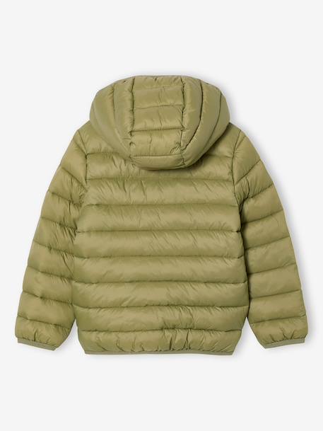 Doudoune garçon légère à capuche bleu jean+bleu moyen+marine+noir+noisette+noix de pécan+olive+rouge+vert émeraude 26 - vertbaudet enfant 