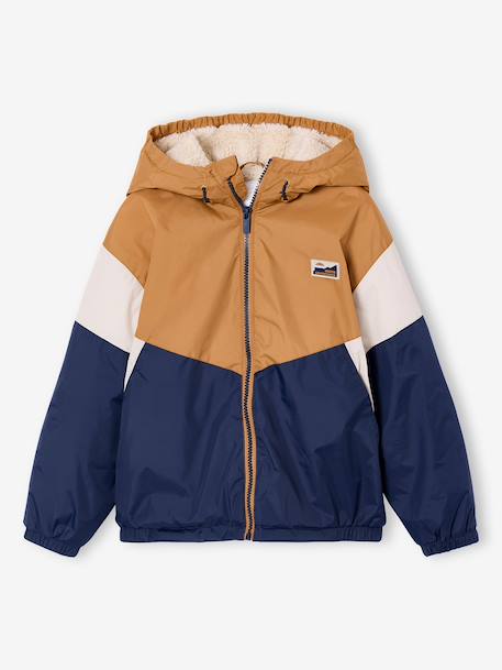 Coupe vent garçon doublé sherpa noix de pécan 4 - vertbaudet enfant 