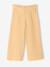 Pantacourt fille large gaze de coton style paperbag jaune+Léopard+vert+vert sauge+vieux rose 2 - vertbaudet enfant 