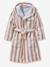 Peignoir enfant rayé Ours personnalisable, avec coton recyclé rayé beige 2 - vertbaudet enfant 