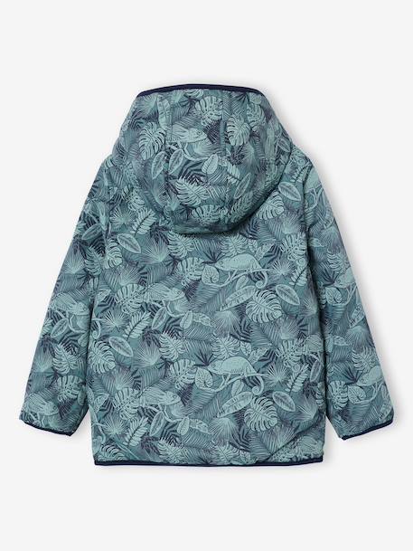 Blouson garçon réversible bleu océan+vert 11 - vertbaudet enfant 