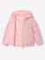 Doudoune fille légère réversible anthracite+rose pâle 10 - vertbaudet enfant 