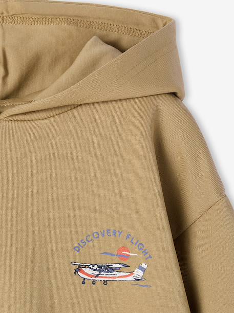 Sweat à capuche garçon coton cumin 4 - vertbaudet enfant 