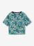 T-shirt manches courtes tropical à nœud marine+rose pâle 1 - vertbaudet enfant 
