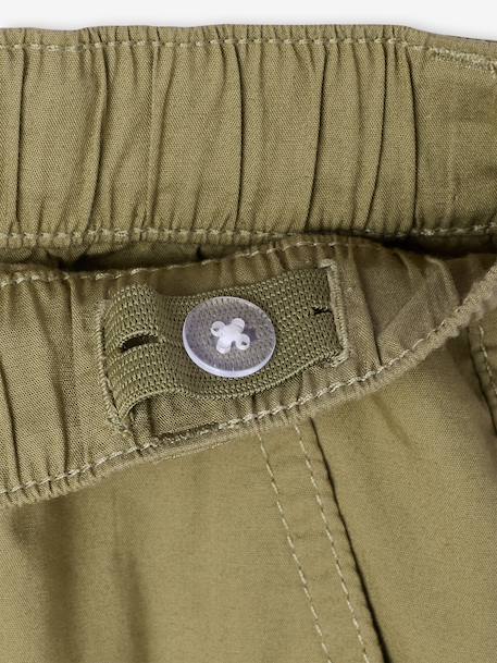 Pantalon cargo léger beige+olive 12 - vertbaudet enfant 