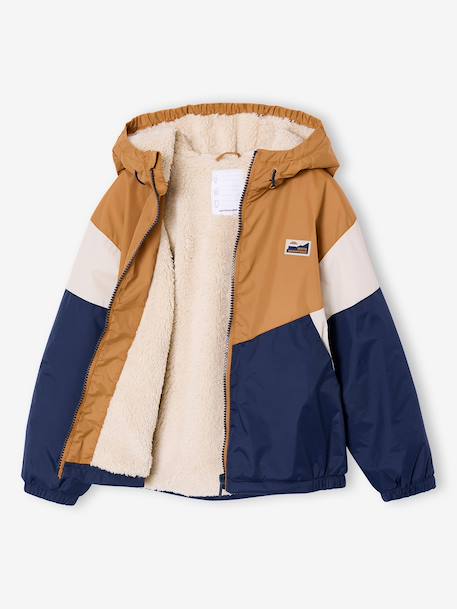 Coupe vent garçon doublé sherpa noix de pécan 5 - vertbaudet enfant 