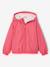 Coupe-vent fille à capuche doublé sherpa rose 3 - vertbaudet enfant 