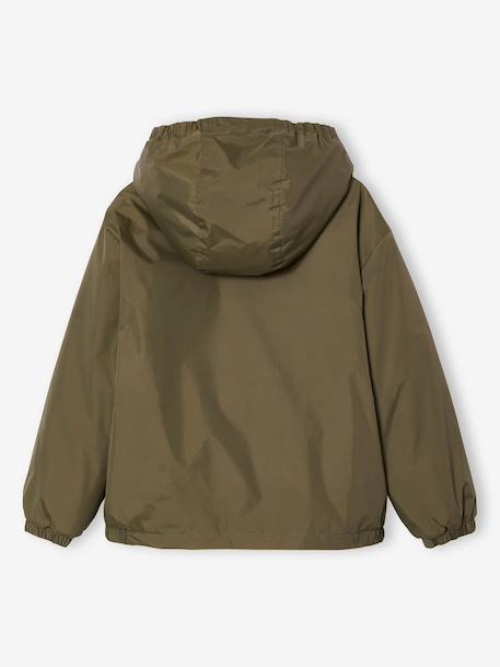 Coupe-vent garçon doublé sherpa à capuche caramel+kaki+marine+olive 24 - vertbaudet enfant 