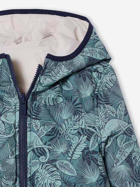 Blouson garçon réversible bleu océan+vert 13 - vertbaudet enfant 