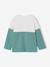 T-shirt manches longues colorblock vert d'eau 2 - vertbaudet enfant 