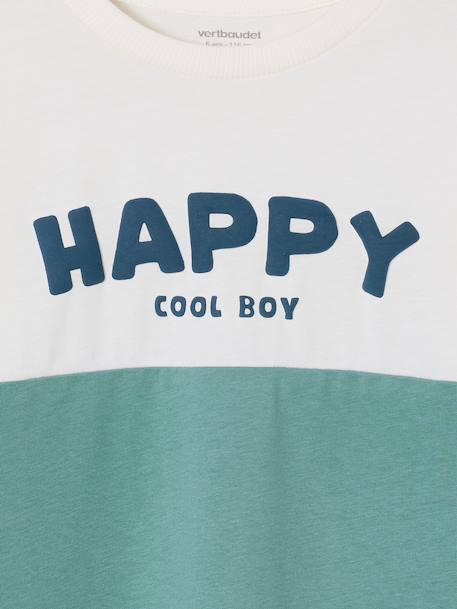 T-shirt manches longues colorblock vert d'eau 3 - vertbaudet enfant 