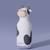 Gourde isotherme bestie vache (460 ml) Ecru, noir 5 - vertbaudet enfant 